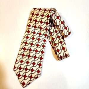 SMITHSONIAN 100% Silk Baseball  Men's tie